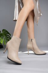 ELEGANZE BEJ TOPUKLU BOT (9CM)