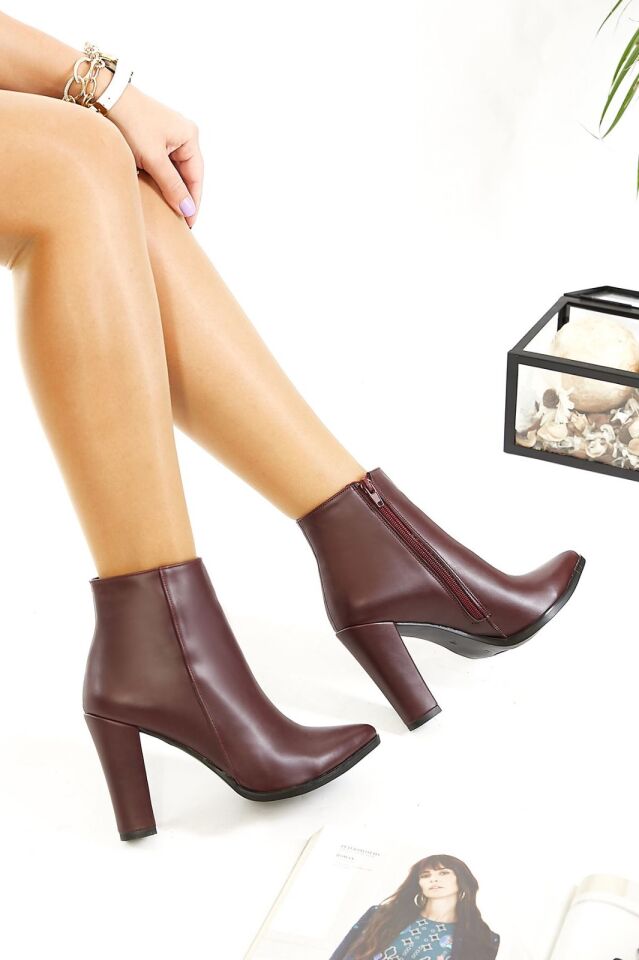 BORDO  TOPUKLU BOT ( 10 CM )