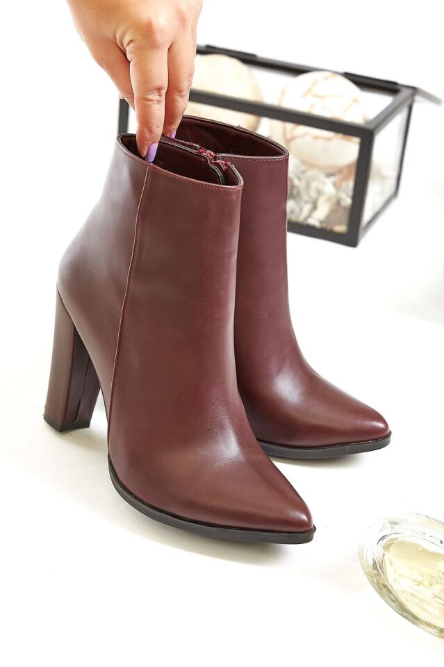 BORDO  TOPUKLU BOT ( 10 CM )