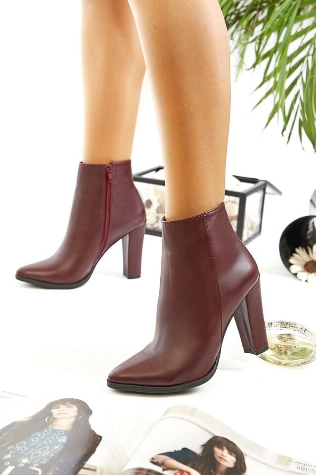 BORDO  TOPUKLU BOT ( 10 CM )